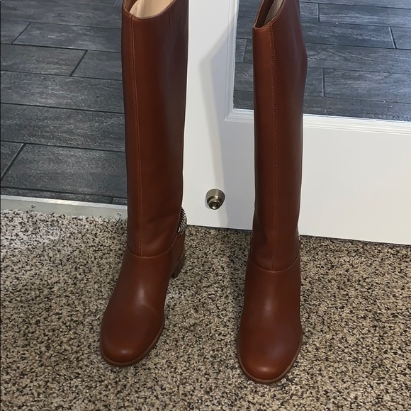 Cate Boot Flat calf/chain Christian Louboutin SALE - Picture 7 of 8